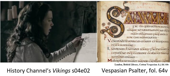 Vikings S04e02 Manuscript Vespasian Psalter